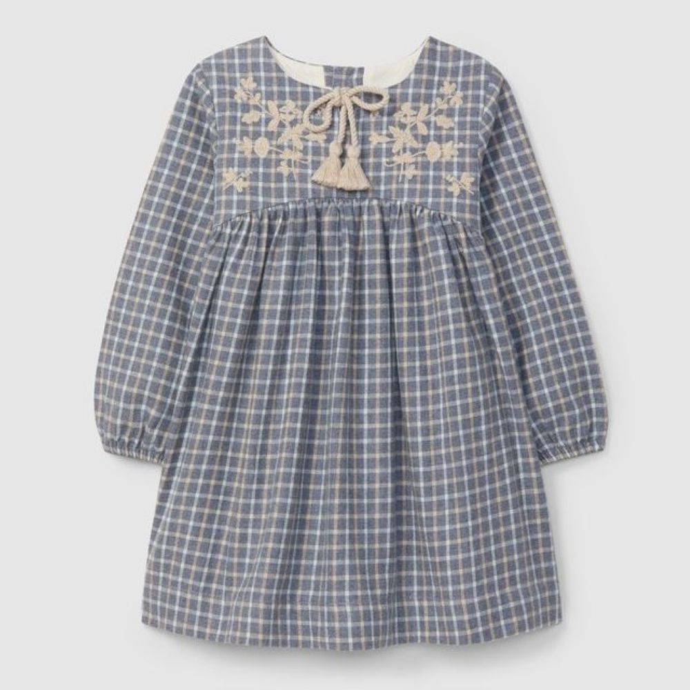 Vestido com detalhe bordado - Laranjinha