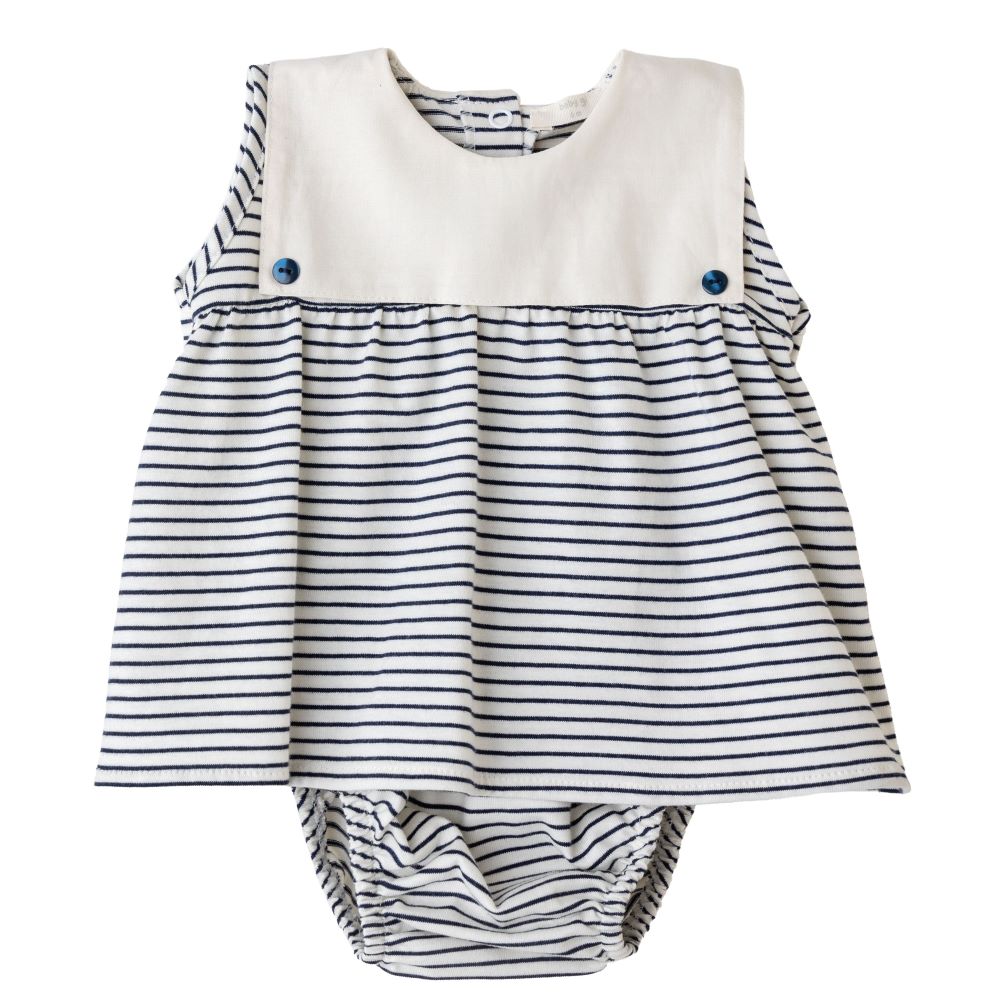 Vestido com tapa fraldas NAVY - Baby Gi
