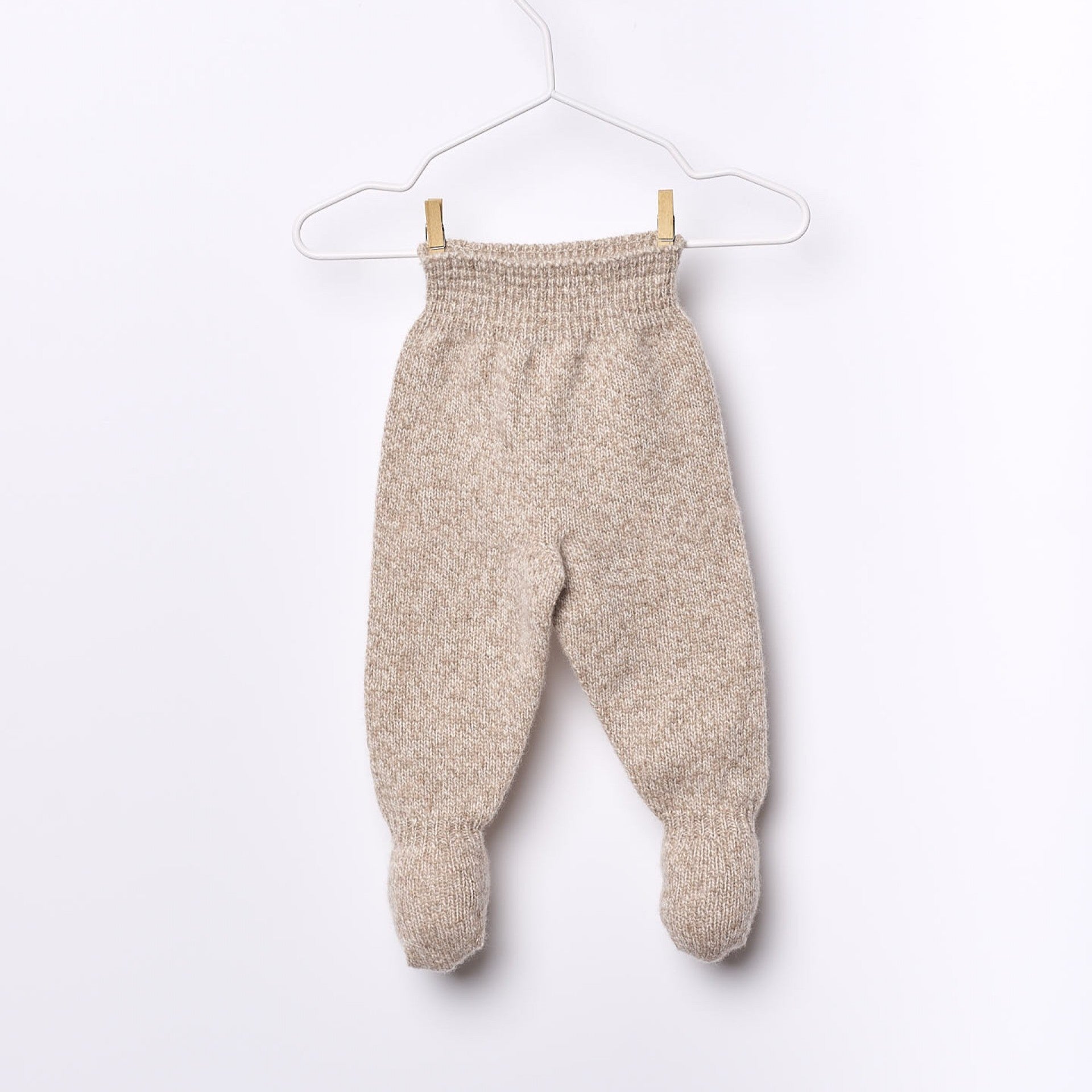 Conjunto com com ursinho tricotada em lã merino | LITTLE TEDDY BEAR - Wedoble