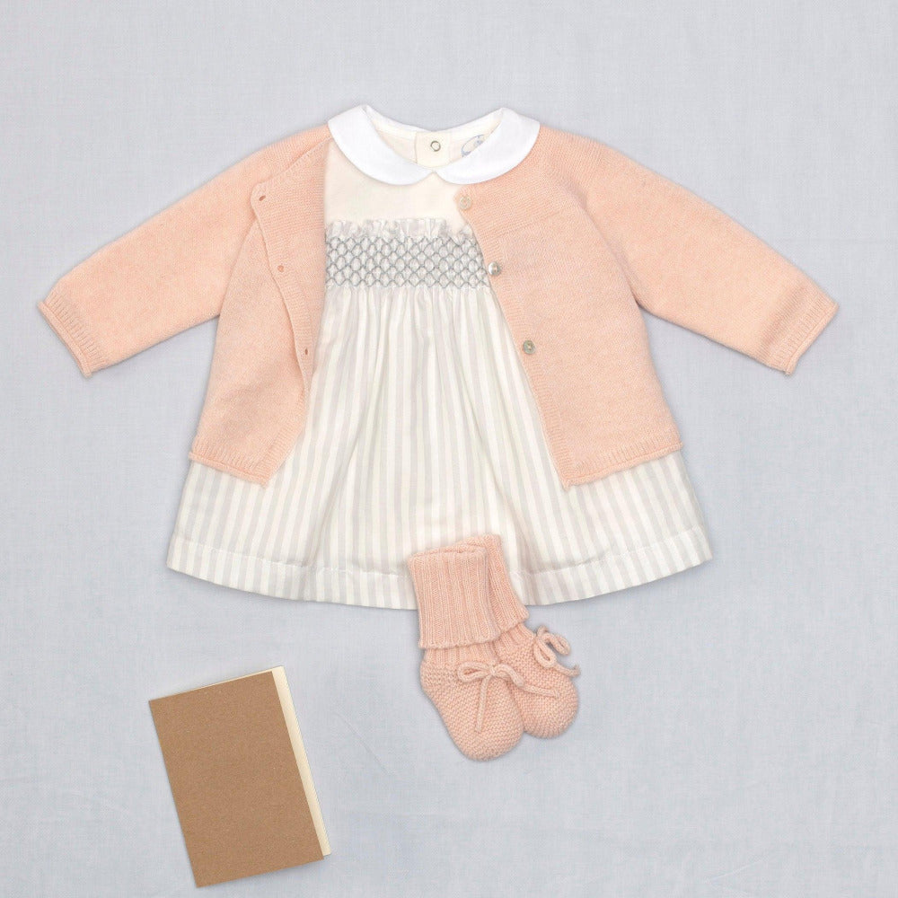 Vestido dois-em-um com "smocks" - chuvadeamor