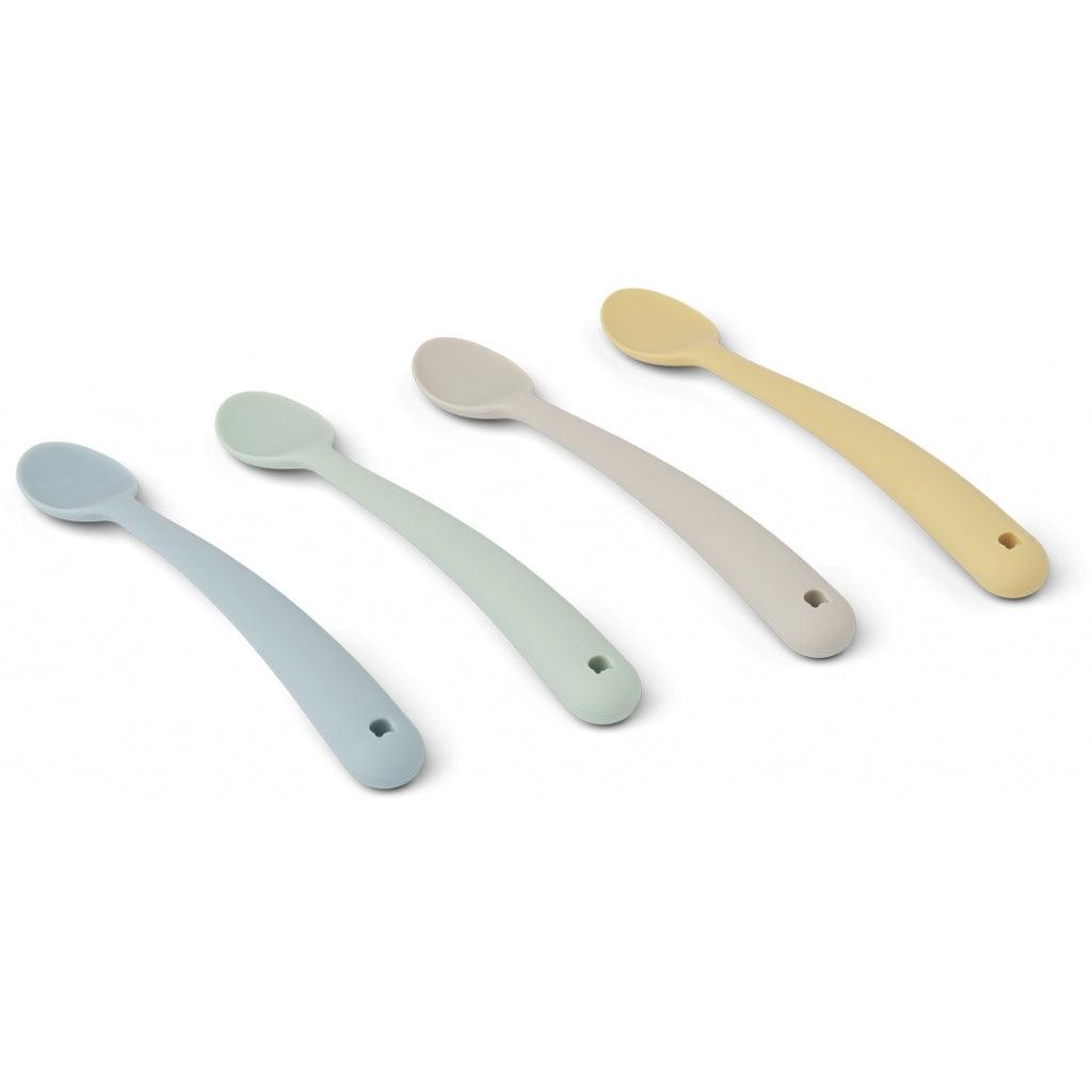 Pack 4 colheres silicone - Liewood