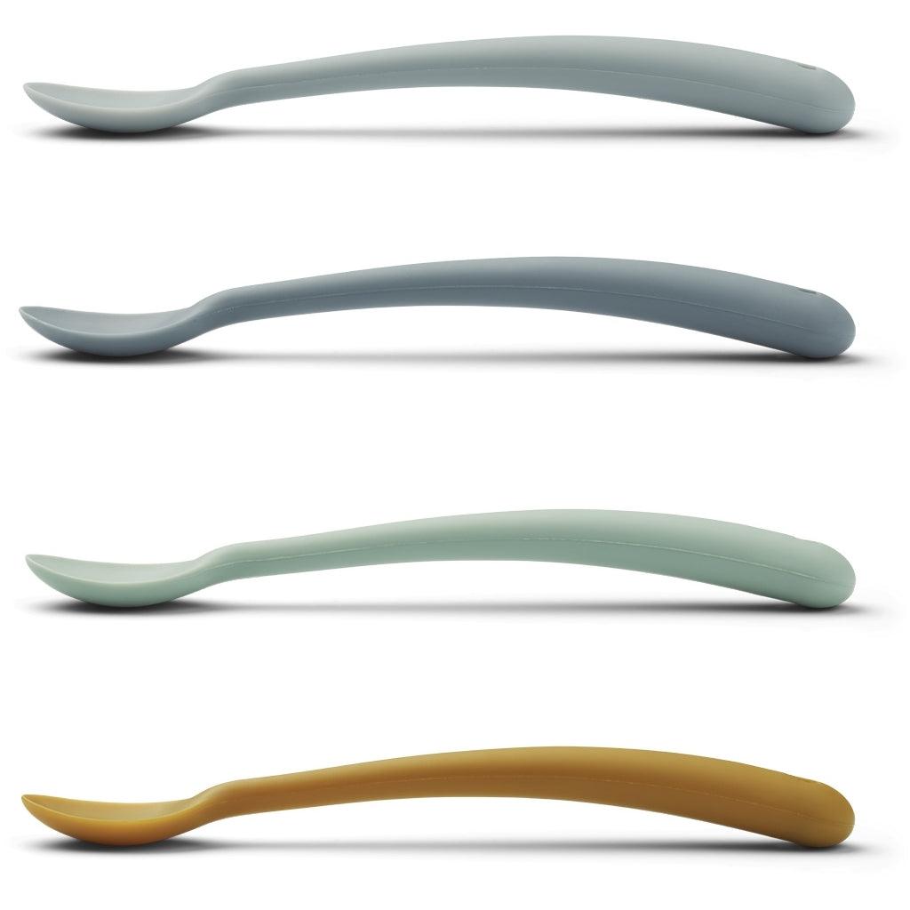 Pack 4 colheres silicone - Liewood