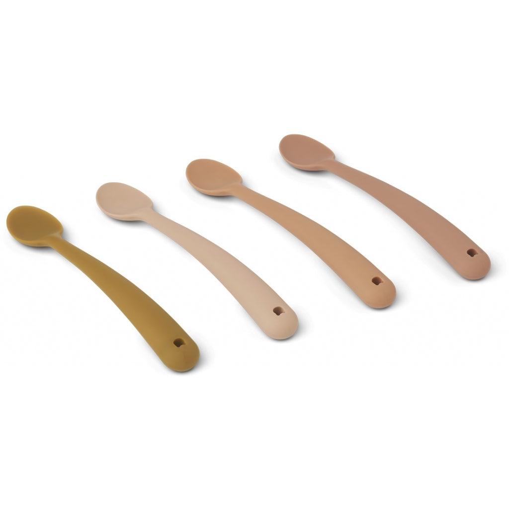 Pack 4 colheres silicone - Liewood