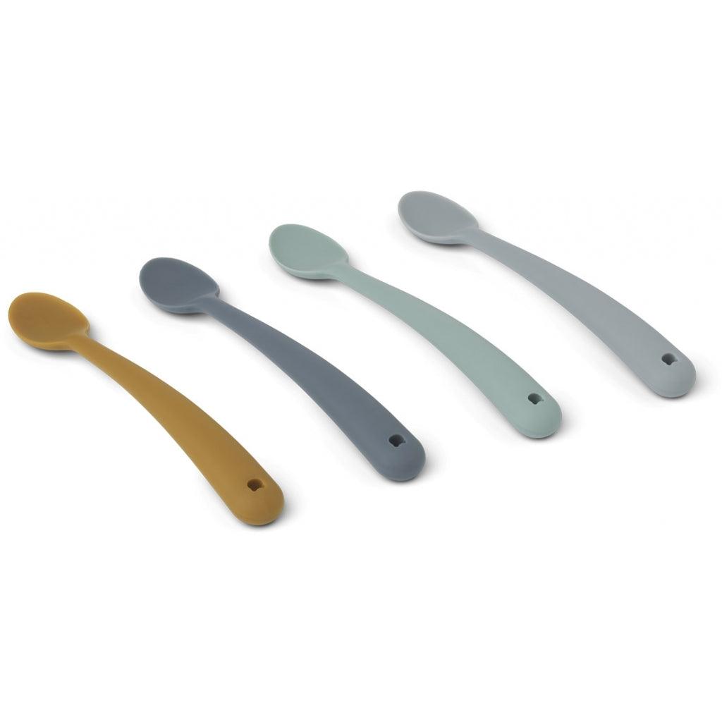 Pack 4 colheres silicone - Liewood