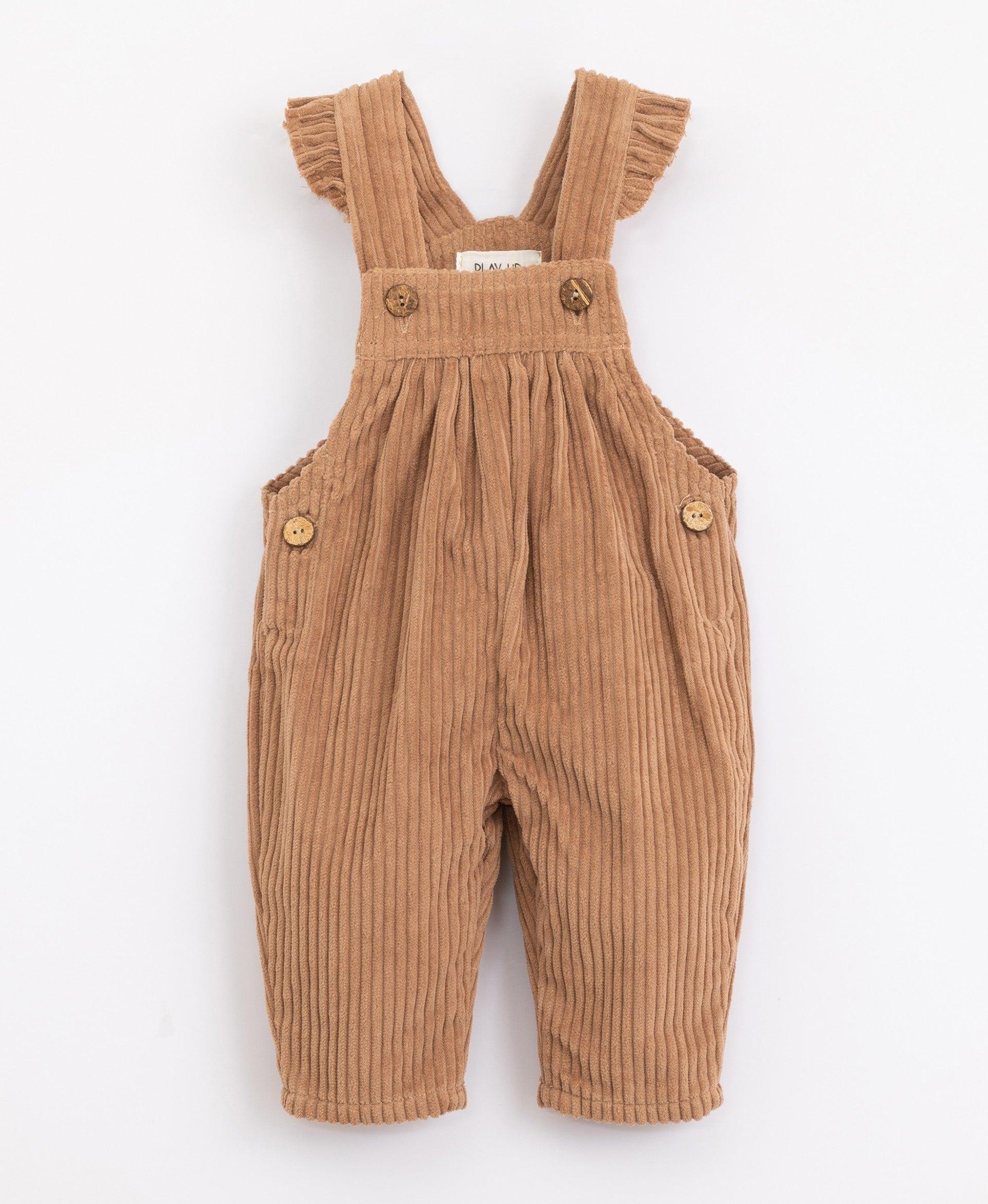 Macacão de alças em bombazine - chuvadeamor