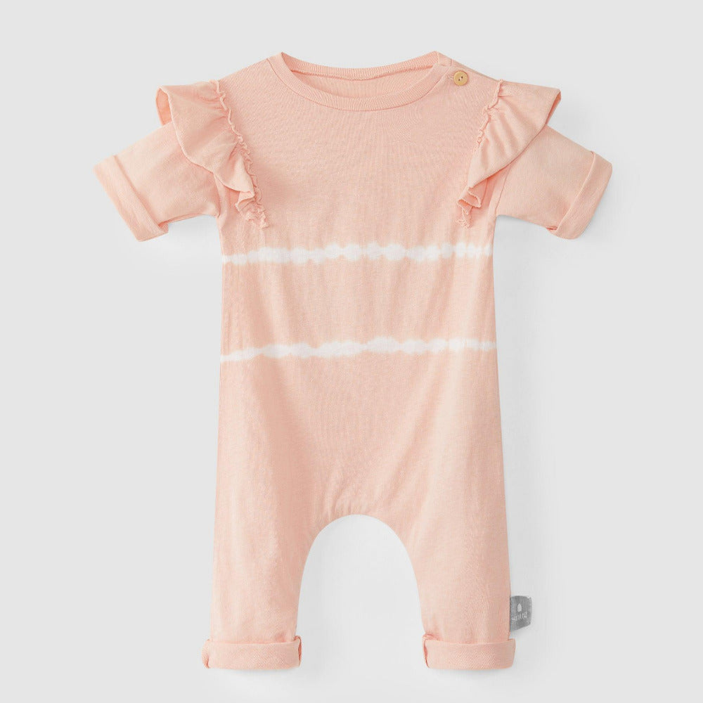 Macacão tie-dye com folho - chuvadeamor