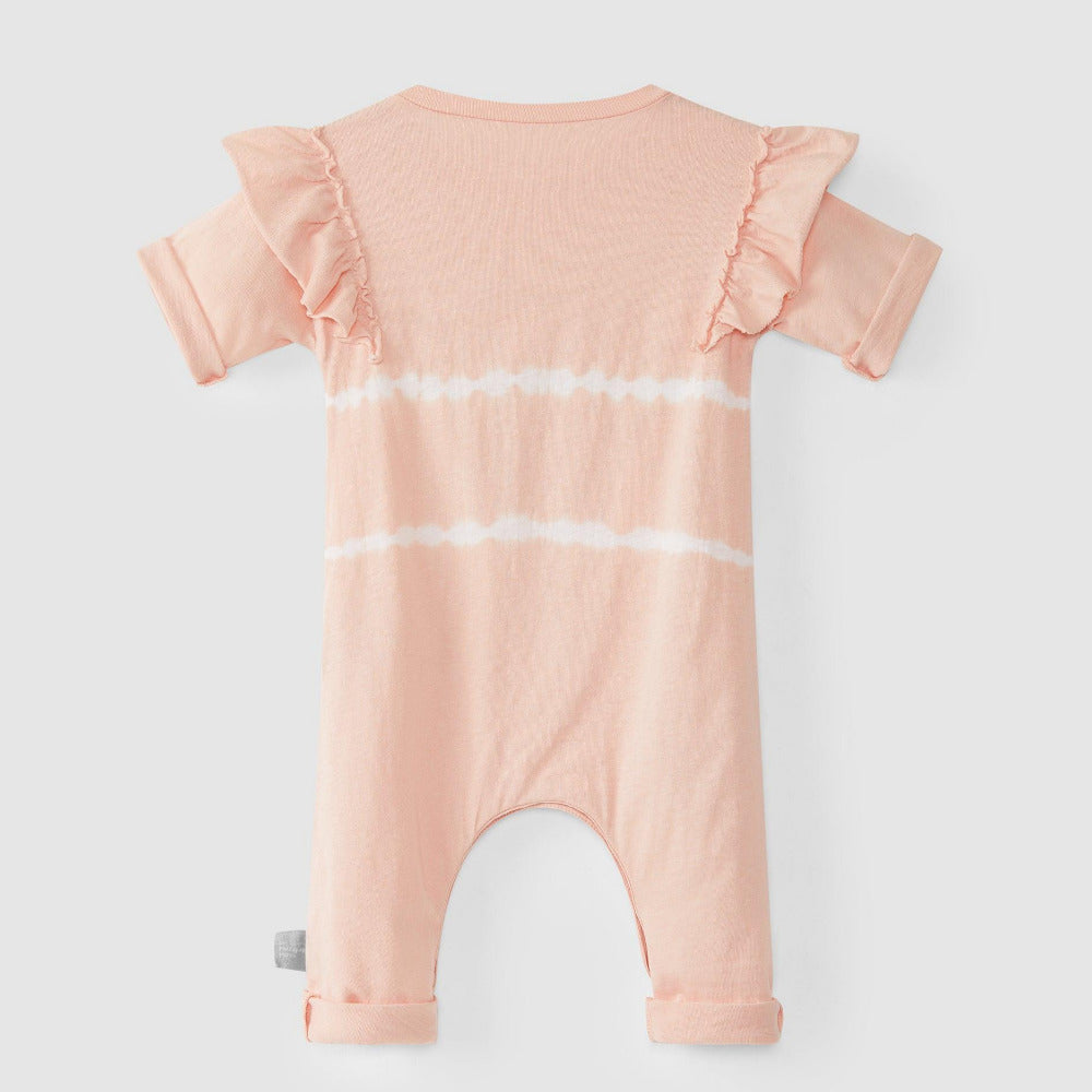 Macacão tie-dye com folho - chuvadeamor