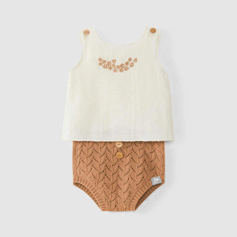 Kit tapa fraldas e top - chuvadeamor