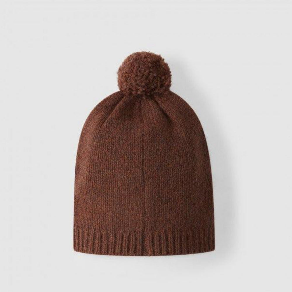 Gorro tricotado com pom-pom