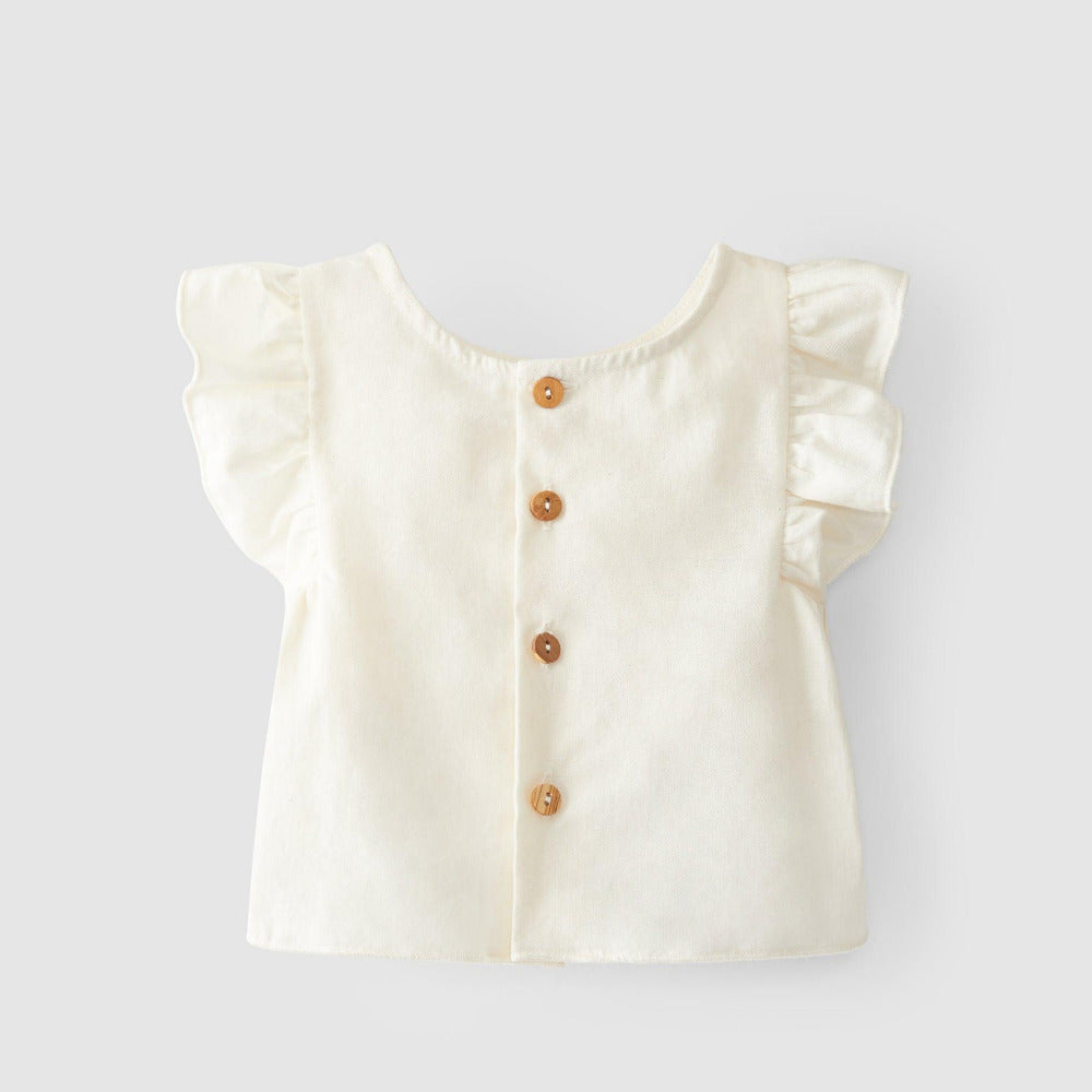 Blusa mangas de folho - Snug - chuvadeamor