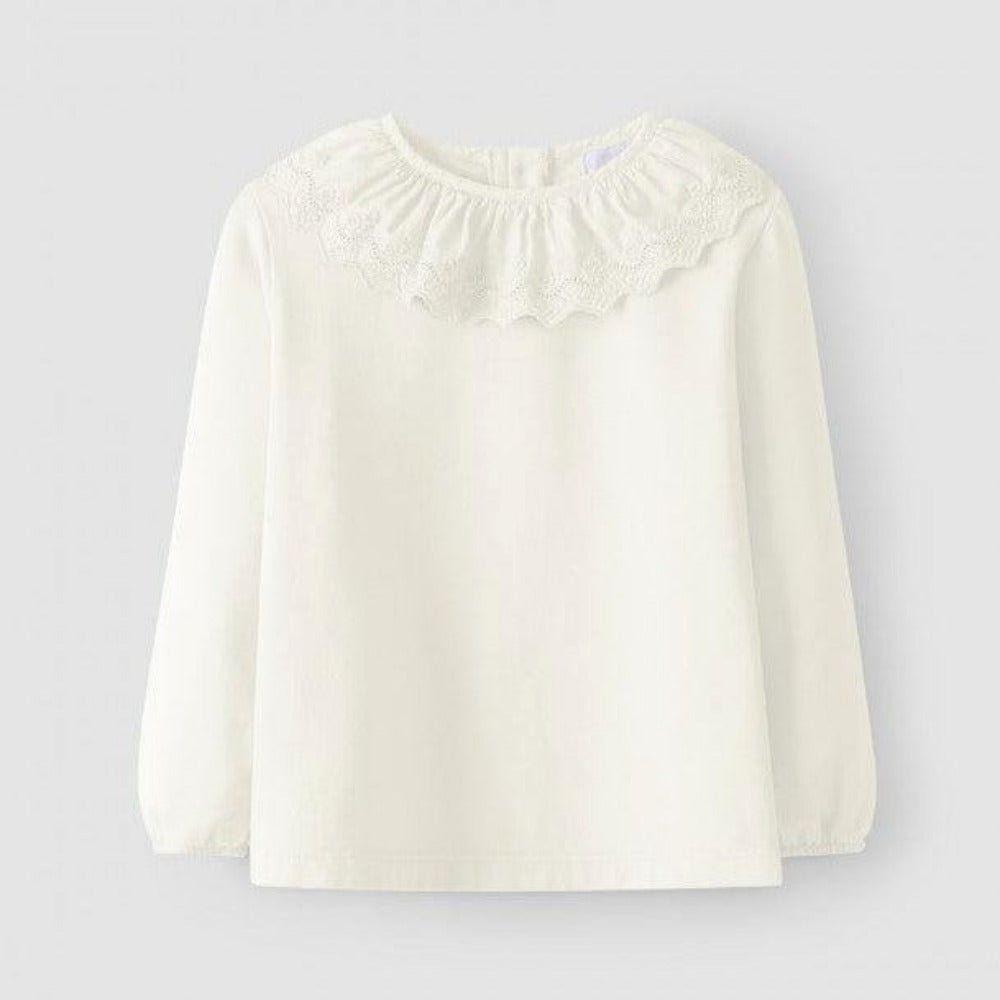 Longsleeve com gola bordada - Laranjinha