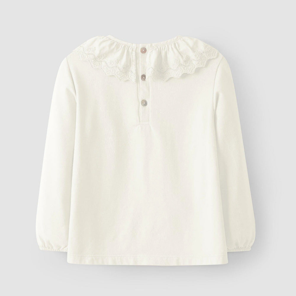 Longsleeve com gola bordada - Laranjinha