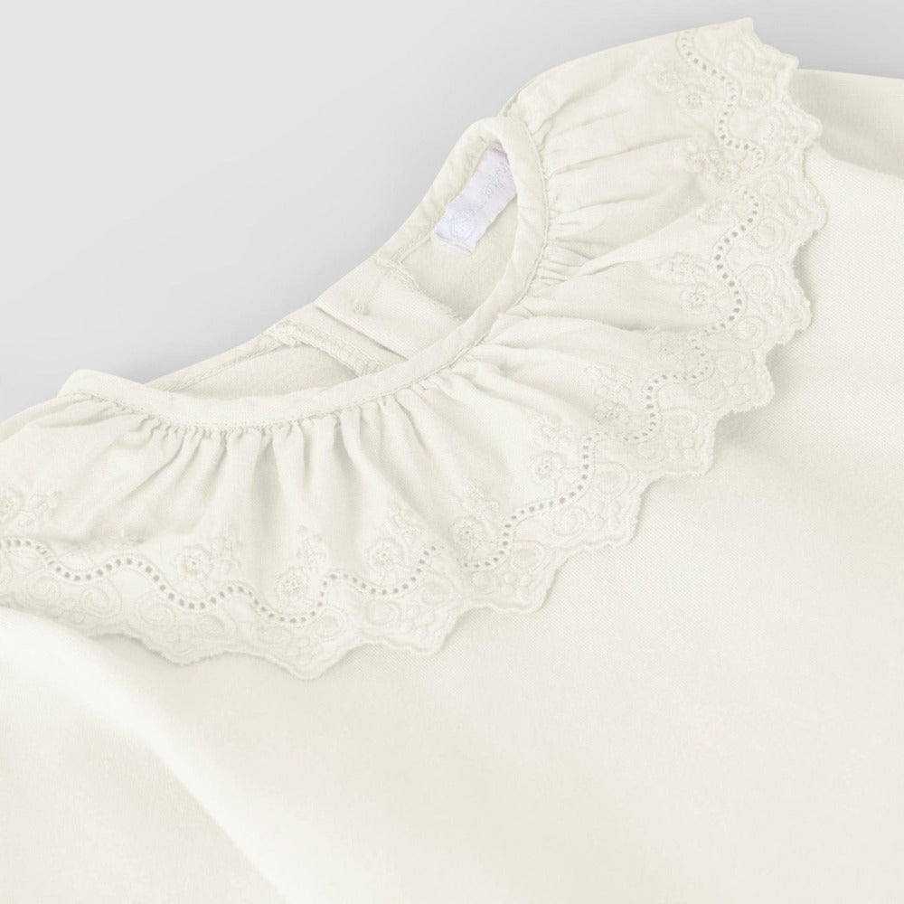 Longsleeve com gola bordada - Laranjinha