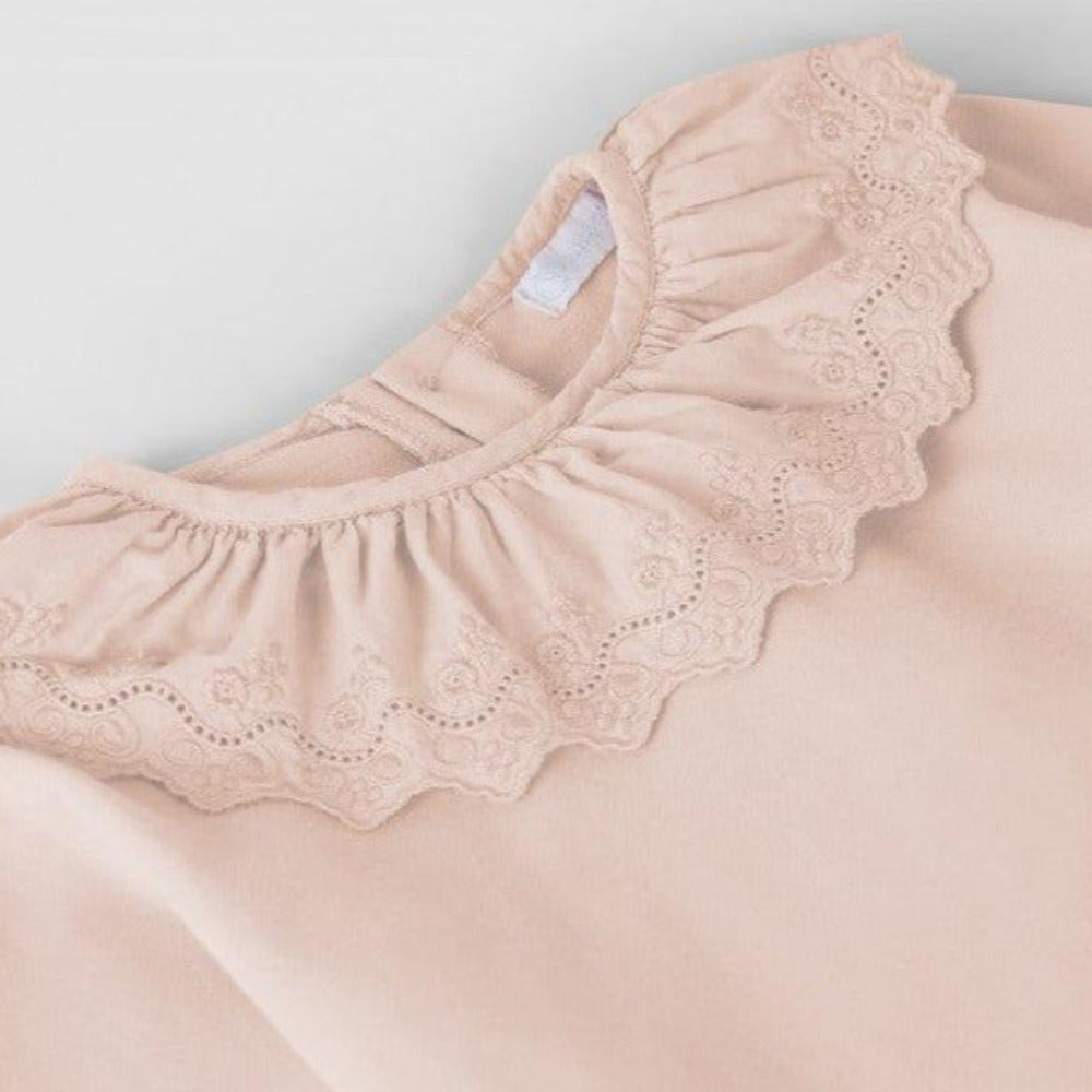 Longsleeve com gola bordada - Laranjinha