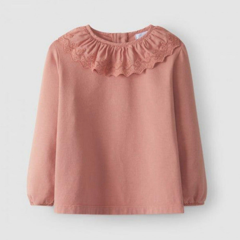 Longsleeve com gola bordada - Laranjinha