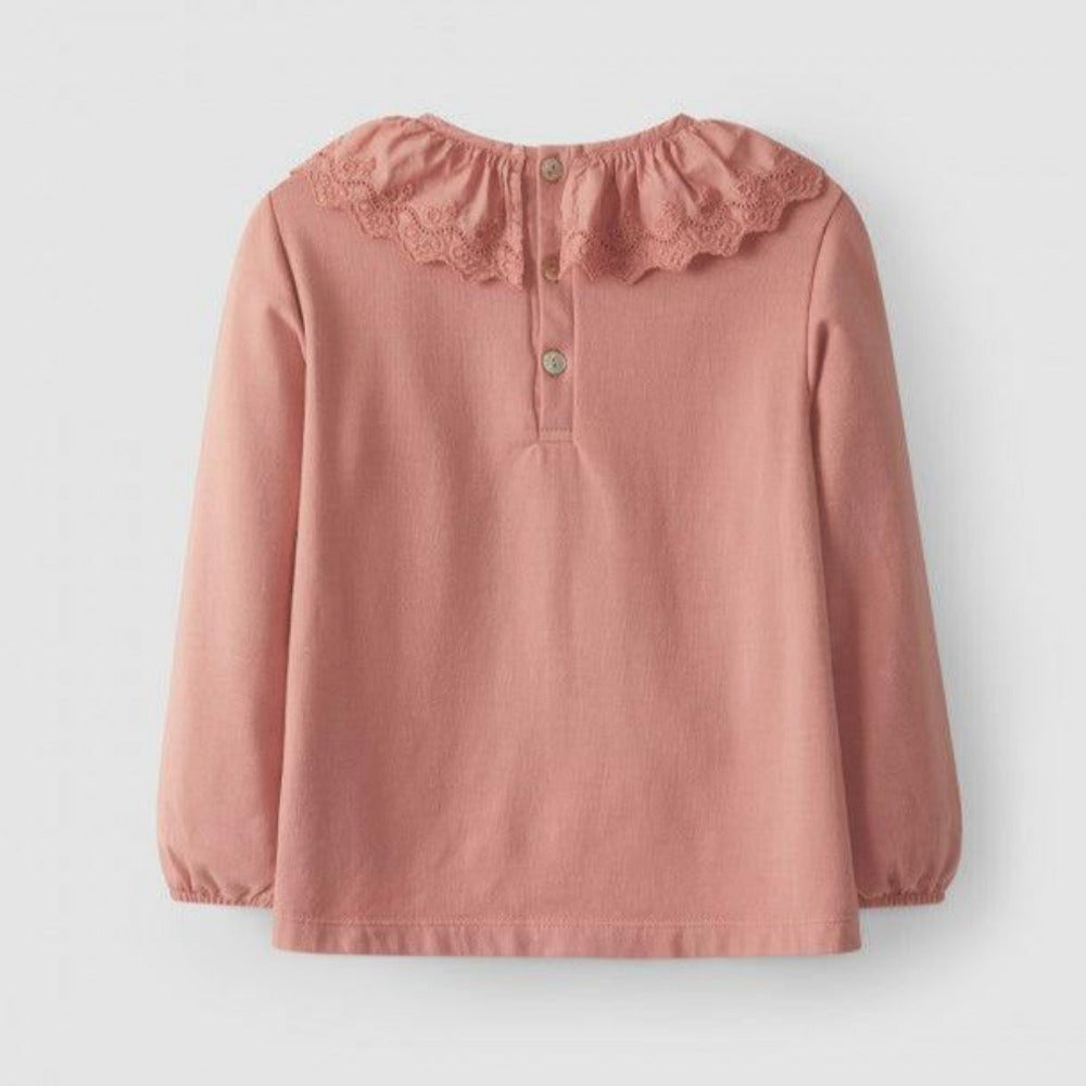 Longsleeve com gola bordada - Laranjinha