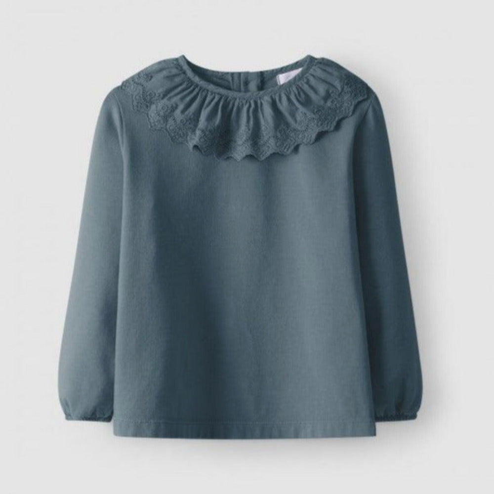 Longsleeve com gola bordada - Laranjinha