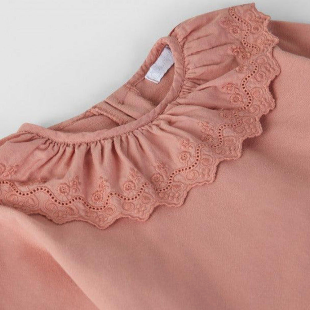 Longsleeve com gola bordada - Laranjinha