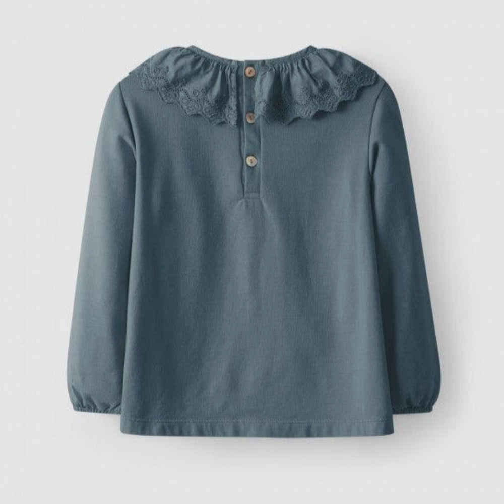 Longsleeve com gola bordada - Laranjinha