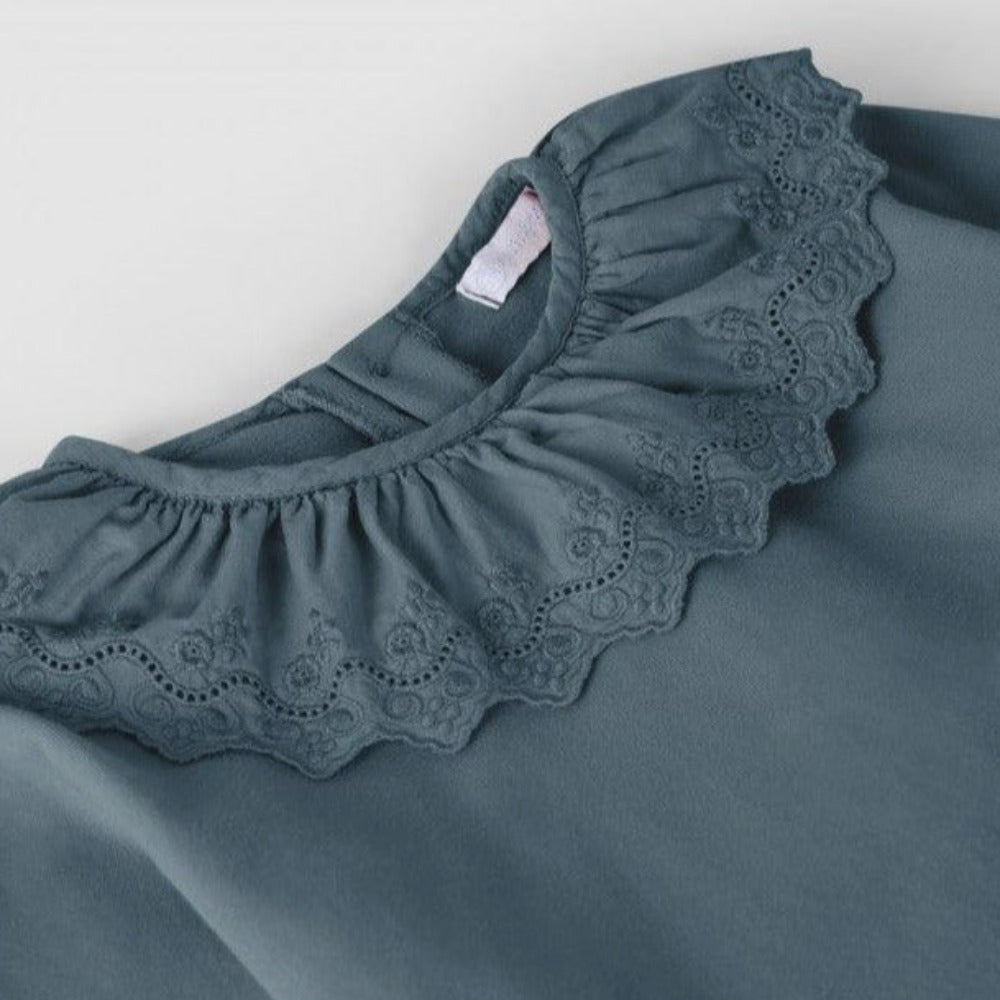 Longsleeve com gola bordada - Laranjinha