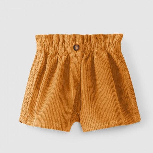 Calções pull-up com fita decorativa - Laranjinha - chuvadeamor