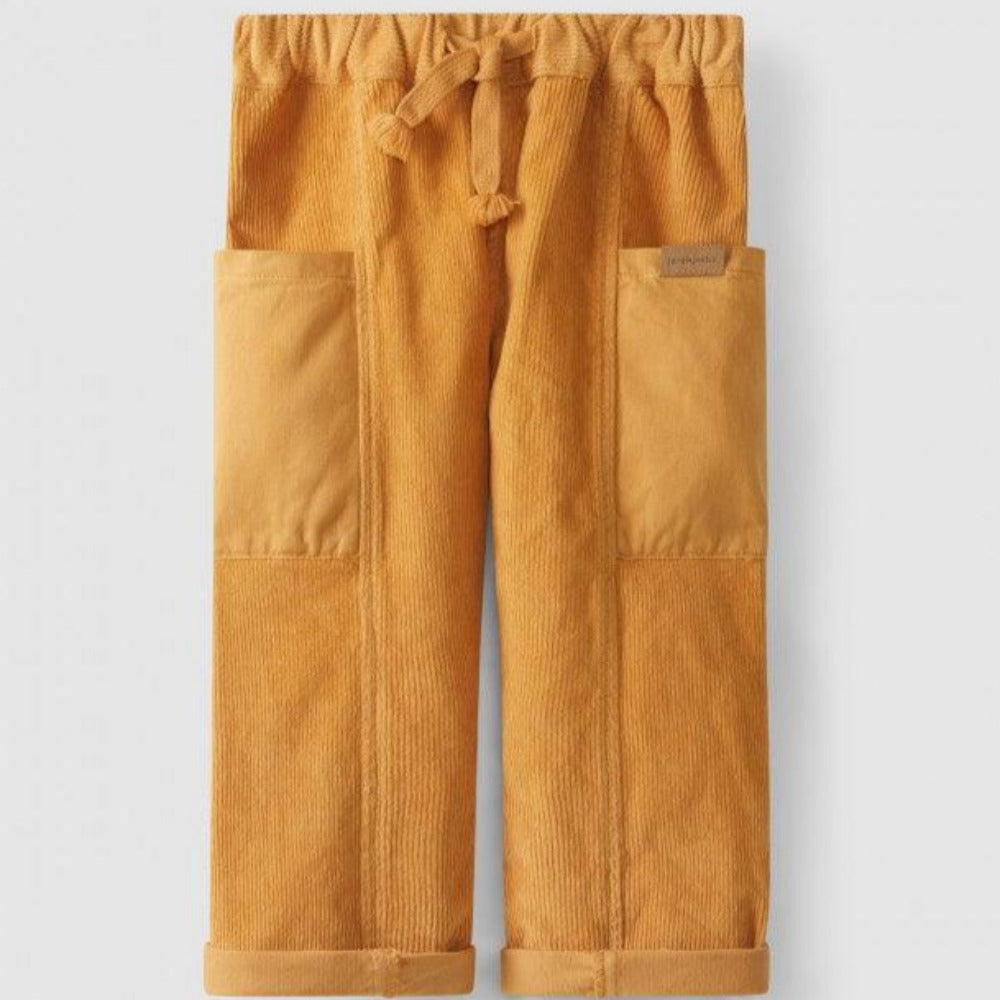 Calças pull-up com bolsos laterais - Laranjinha