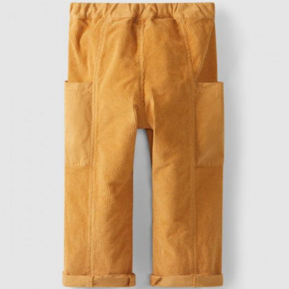 Calças pull-up com bolsos laterais - Laranjinha