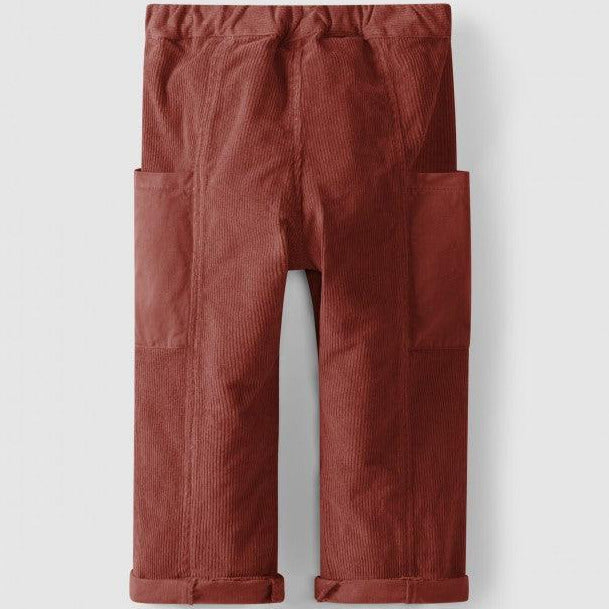 Calças pull-up com bolsos laterais - Laranjinha