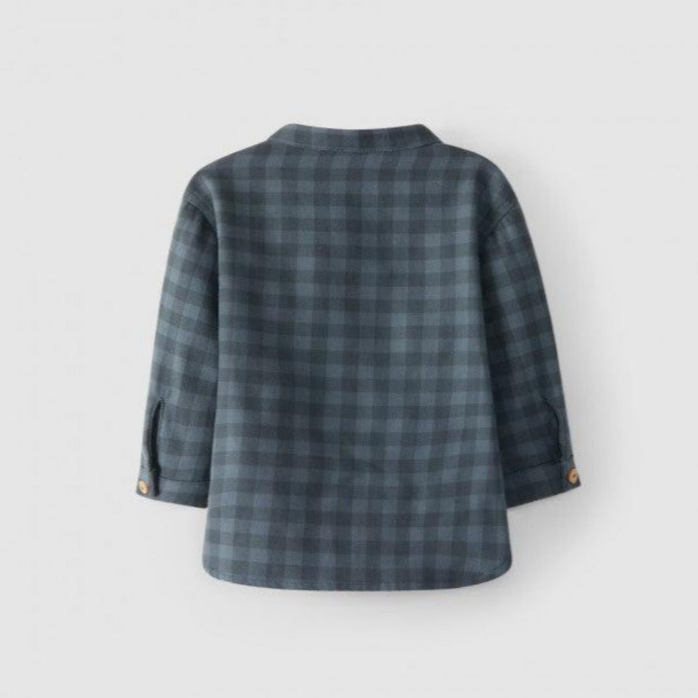 Camisa gola mao xadrez 100% Algodão - Laranjinha