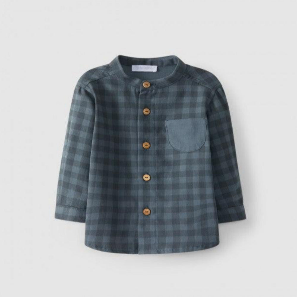 Camisa gola mao xadrez 100% Algodão - Laranjinha - chuvadeamor