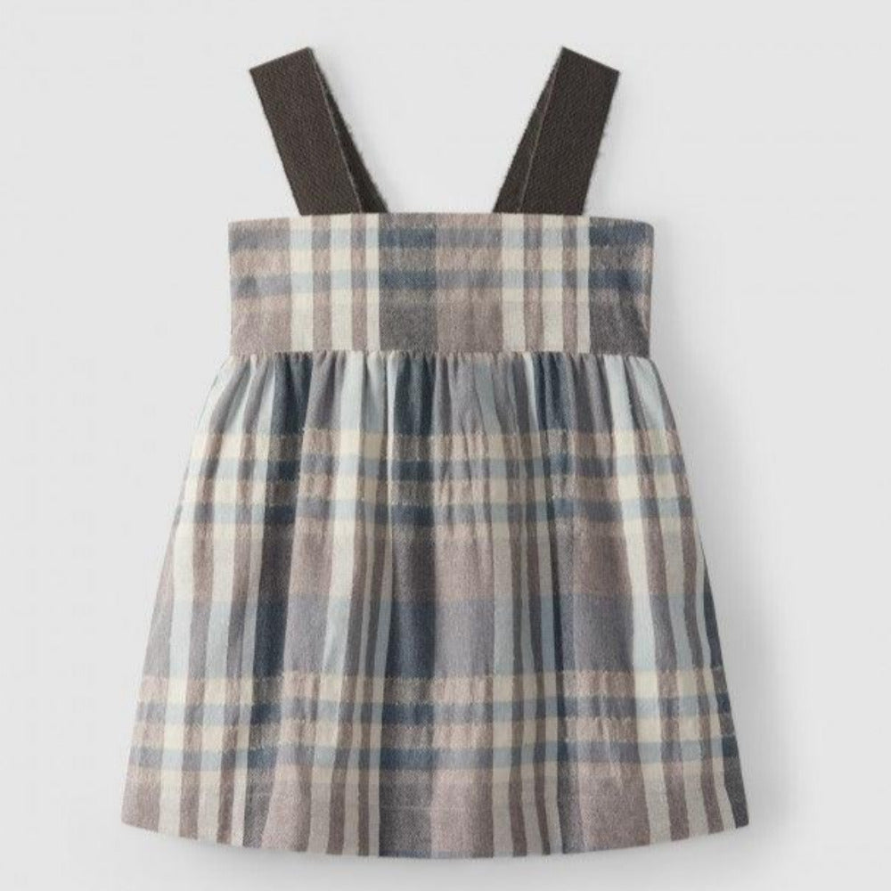 Saia de peito xadrez - Laranjinha - chuvadeamor