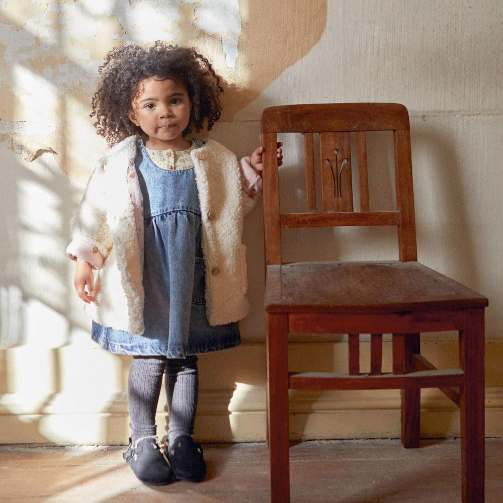 Vestido de algodão em ganga com bolso - Play Up