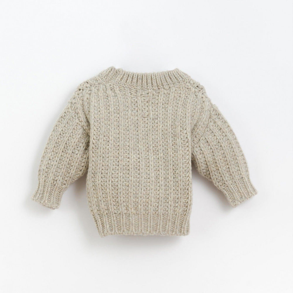 Camisola tricot em lã e fibras recicladas - Play Up