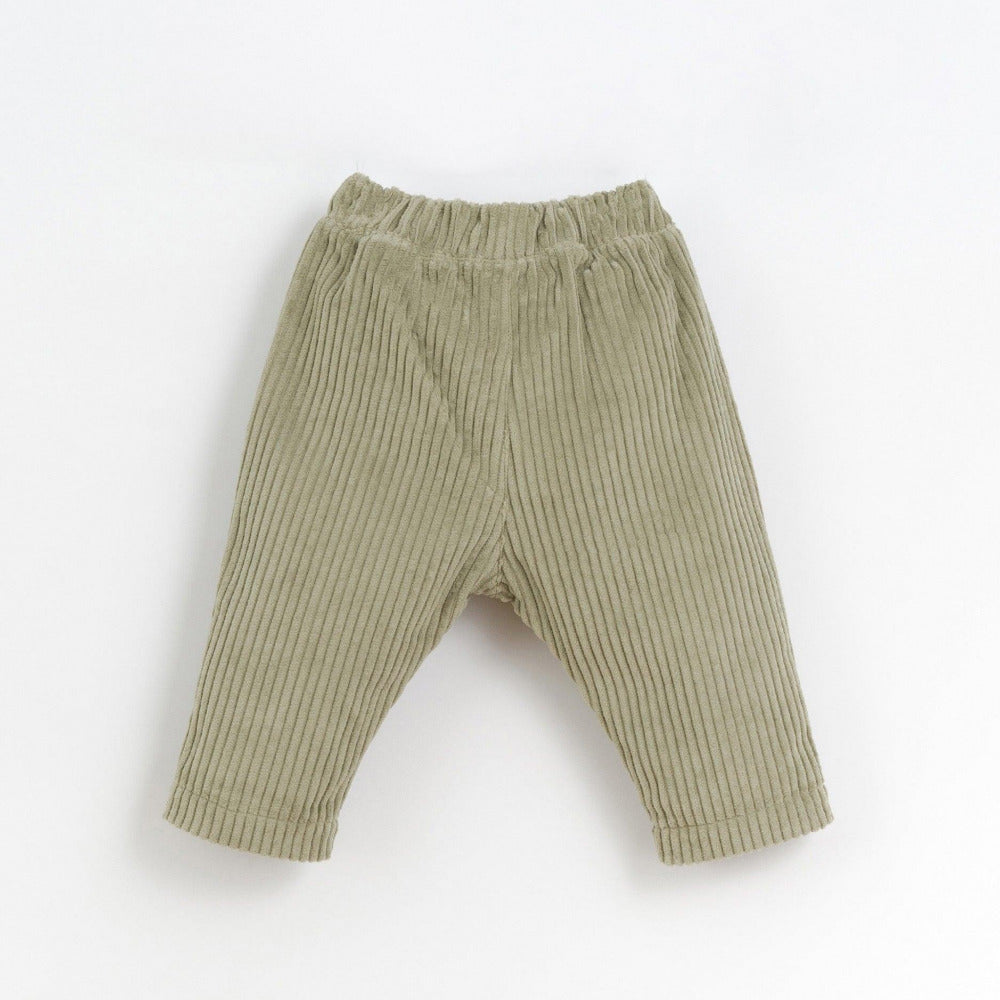 Calça em bombazine com pormenor de nervura - Play Up