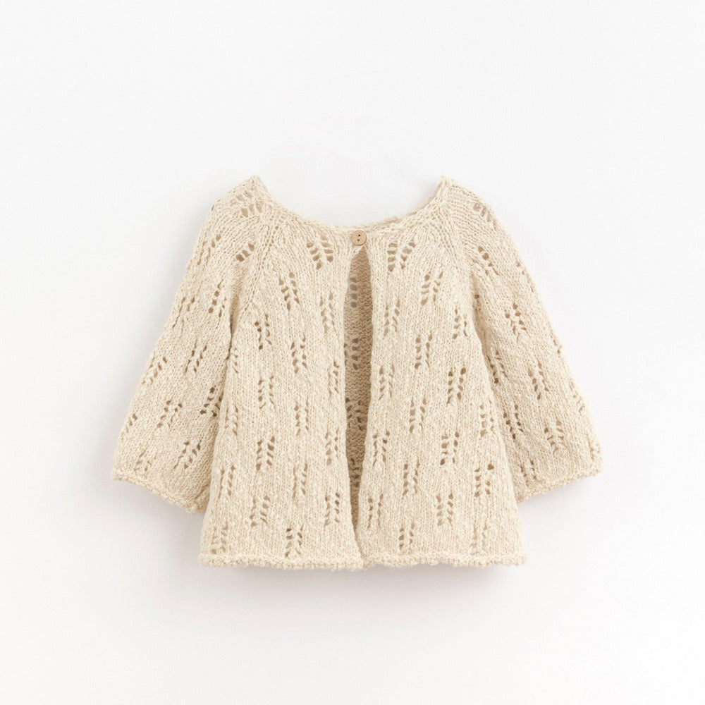 Casaco tricot em mistura de algodão e linho - Play Up