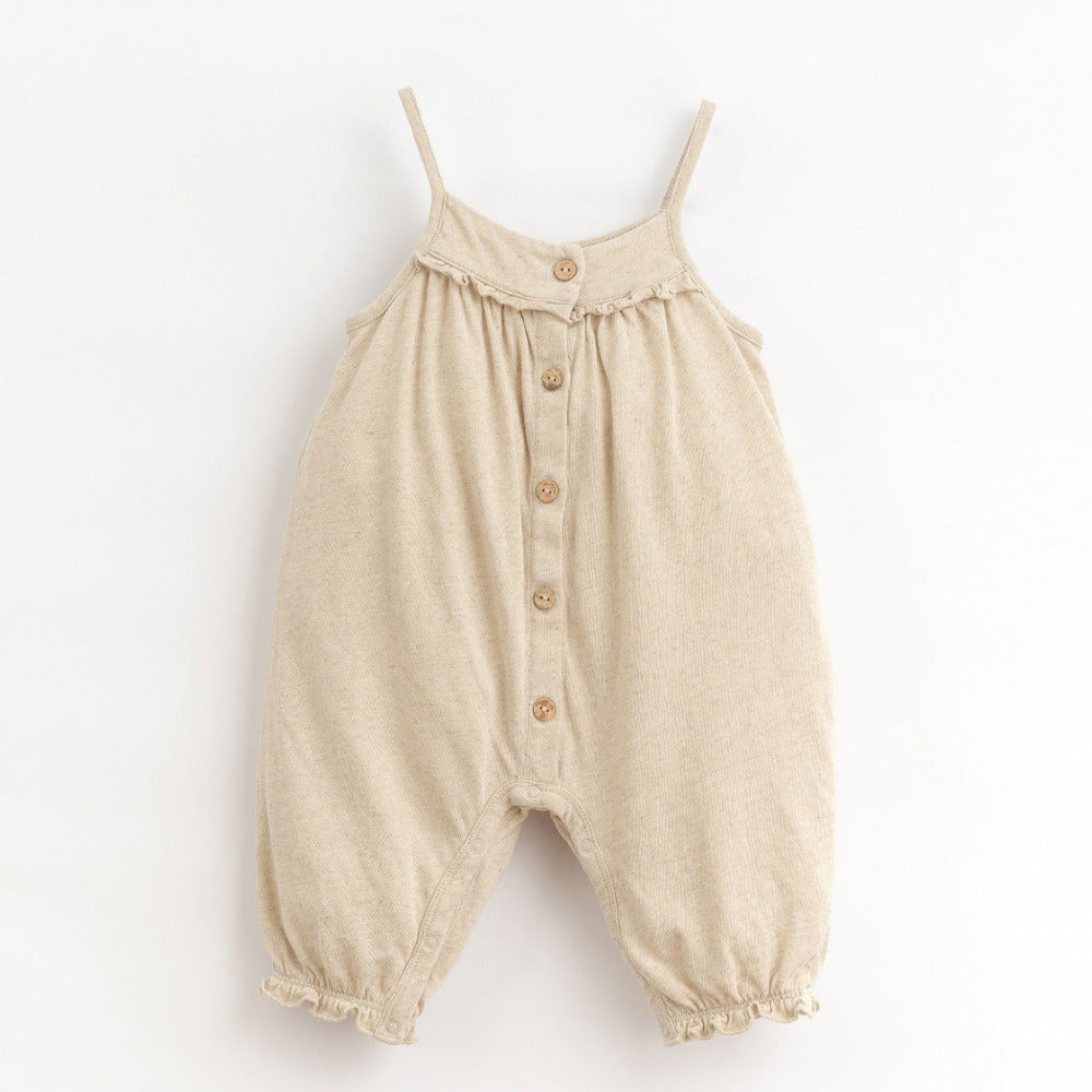 Macacão em algodão orgânico com punhos elásticos - Play Up