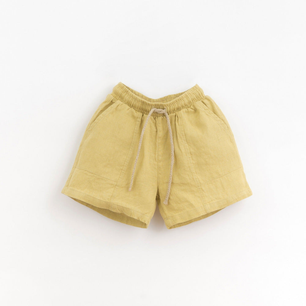 Calção de tecido em linho - Play Up