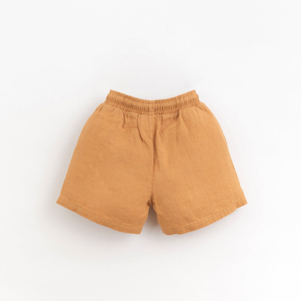 Calção de tecido em linho - Play Up