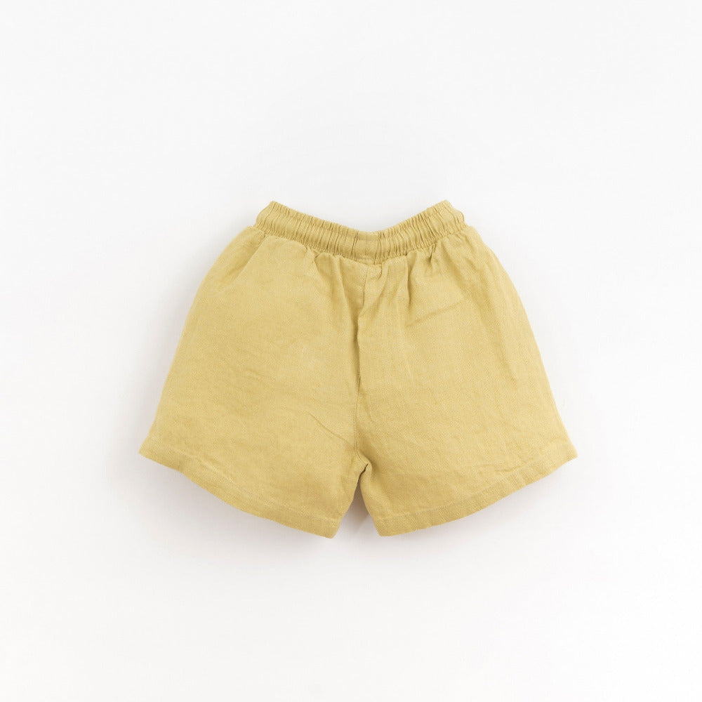 Calção de tecido em linho - Play Up