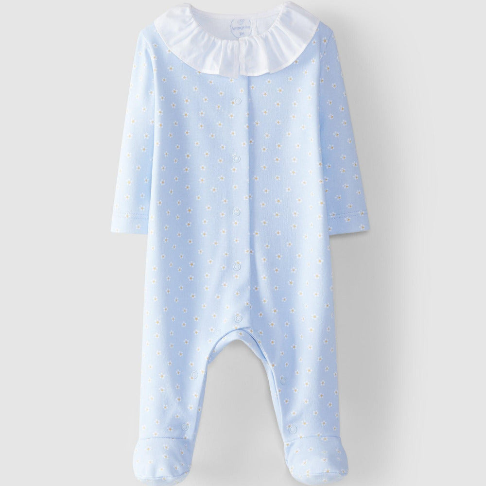 Babygrow flores gola de folho - Laranjinha - chuvadeamor