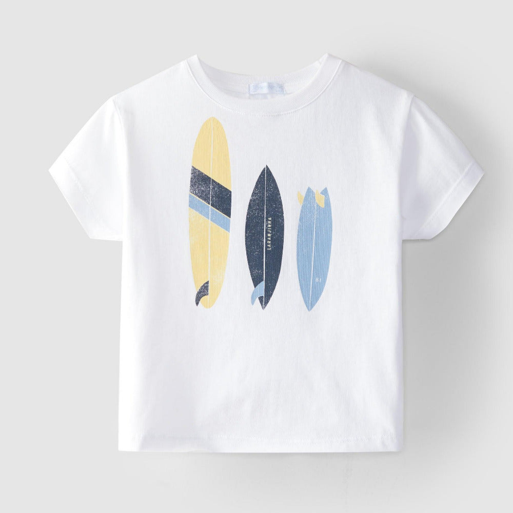 T-shirt pranchas de surf - Laranjinha - chuvadeamor