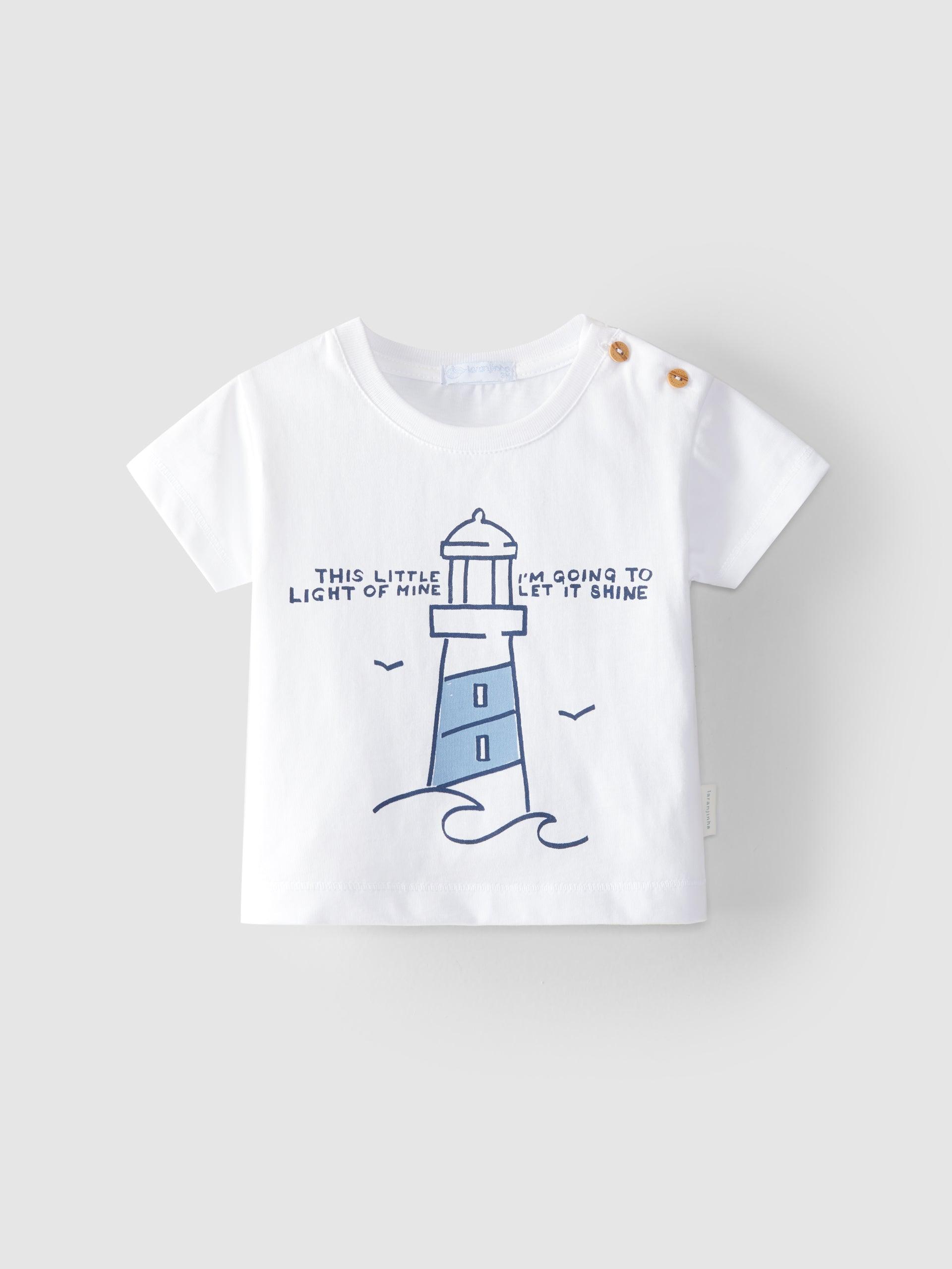 T-shirt farol - Laranjinha - chuvadeamor