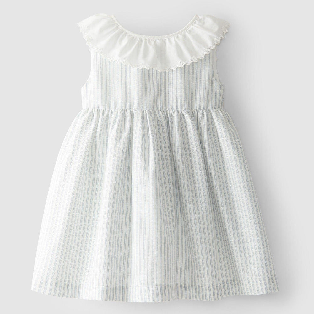 Vestido gola de folho - Laranjinha