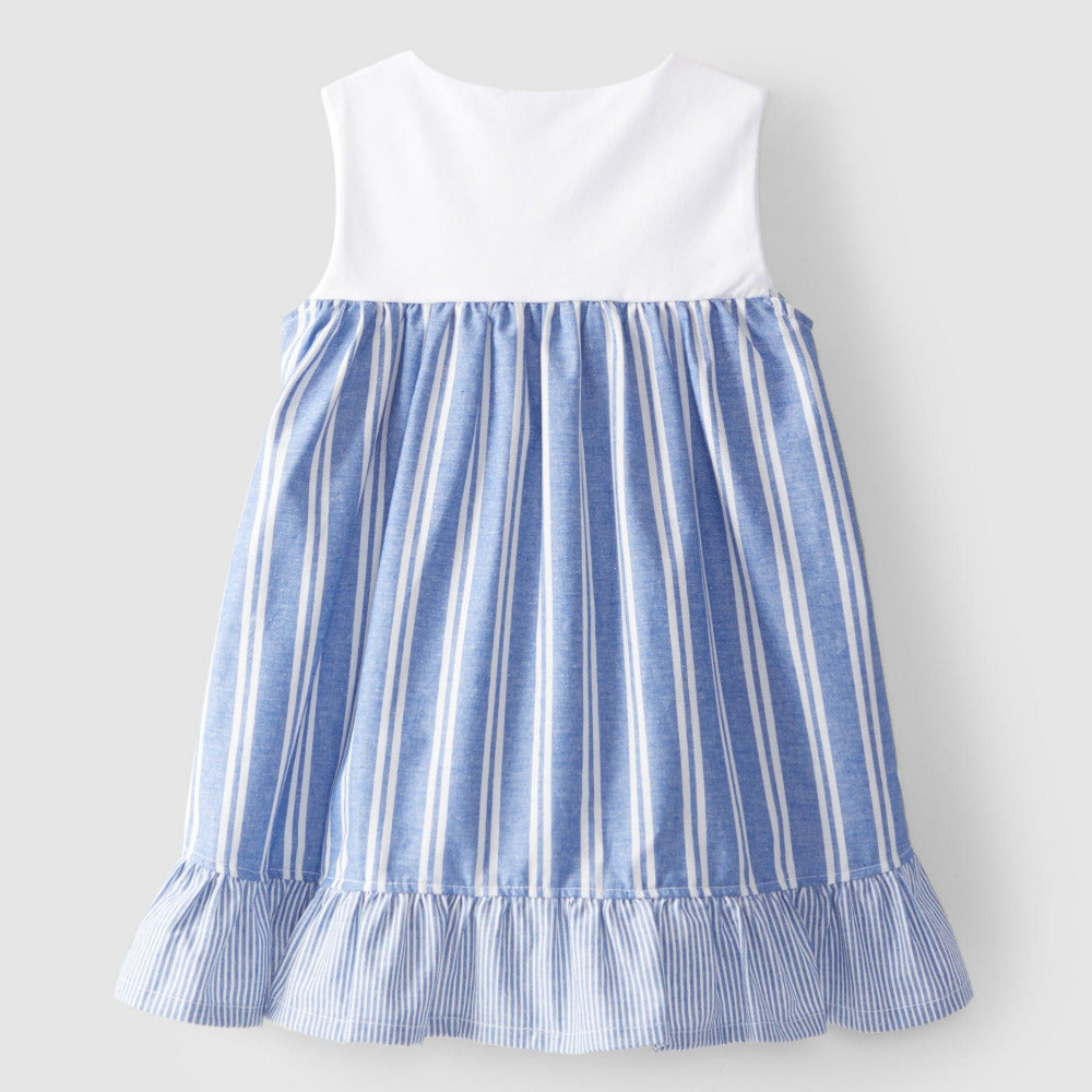 Vestido de riscas - Laranjinha