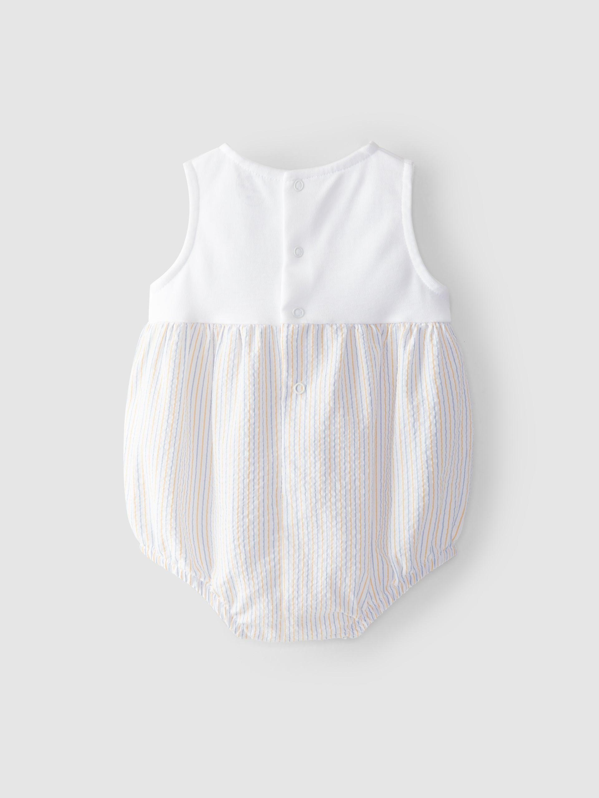 Fofo riscas seersucker - Laranjinha