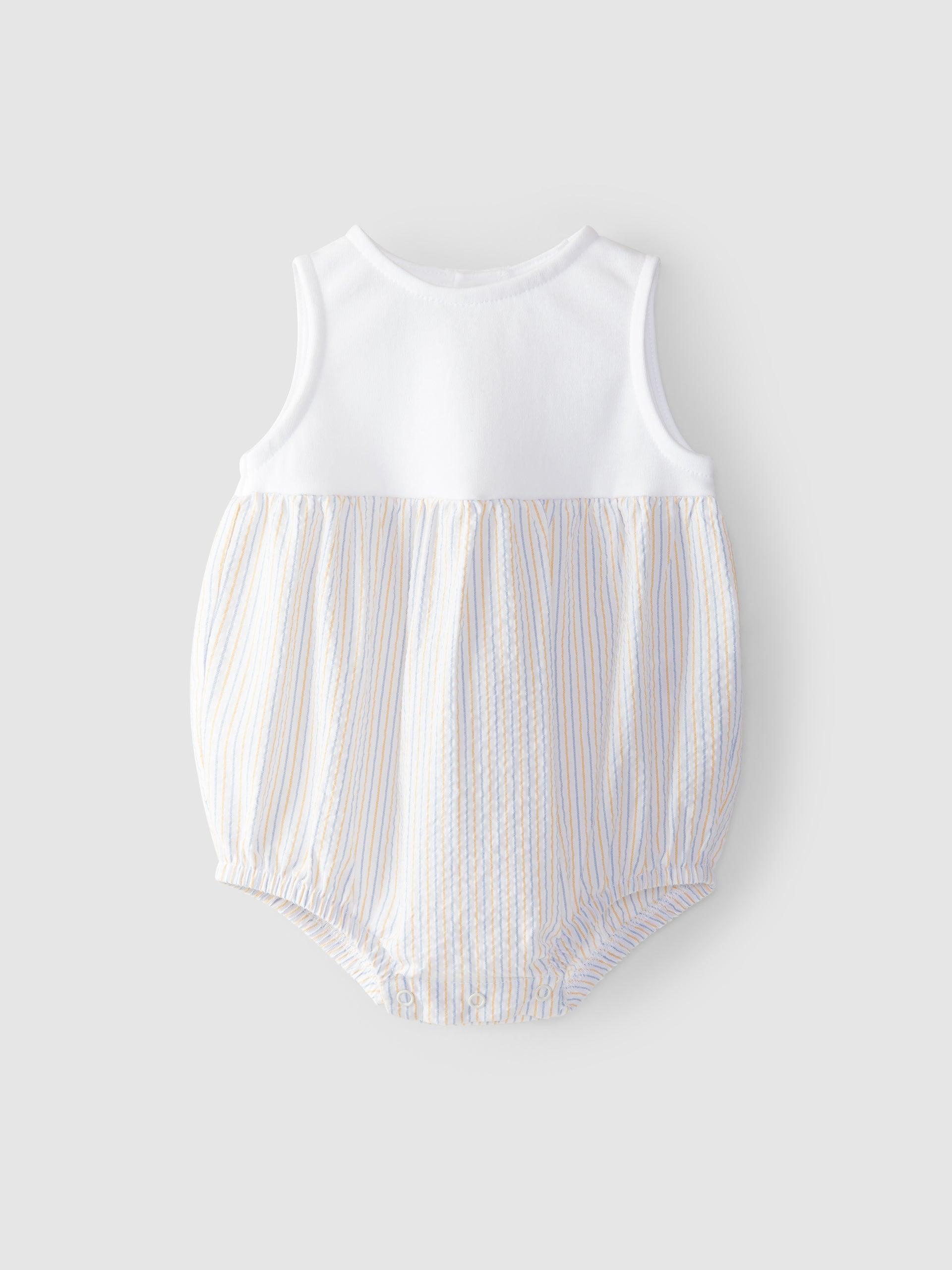 Fofo riscas seersucker - Laranjinha - chuvadeamor