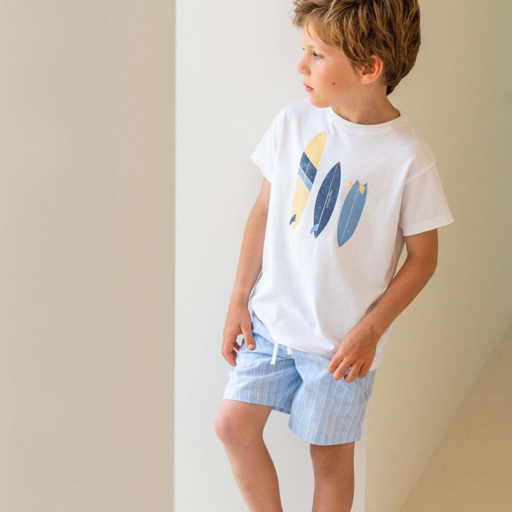 T-shirt pranchas de surf - Laranjinha