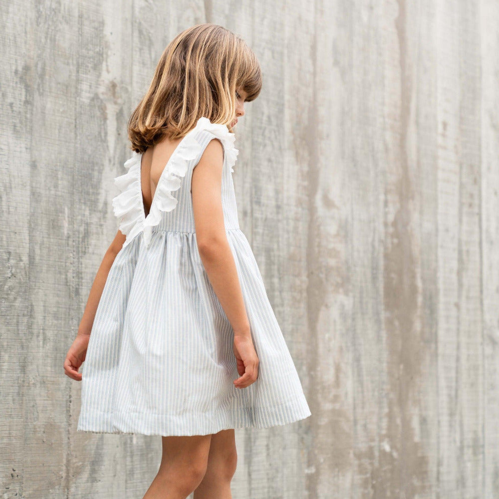 Vestido gola de folho - Laranjinha - chuvadeamor