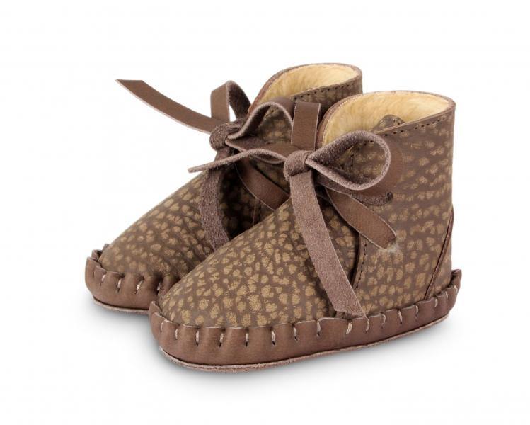 Botim em pele forrado com pêlo - Donsje