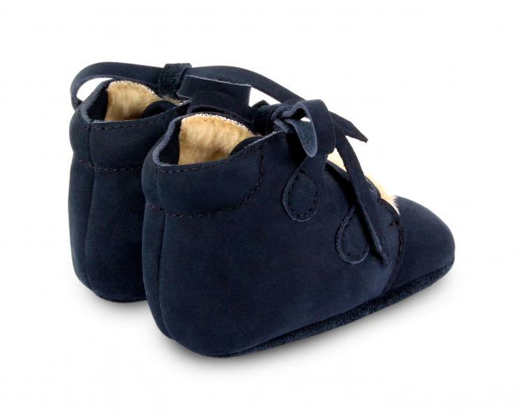 Botim em pele com lingueta em pelo - Donsje Amsterdam